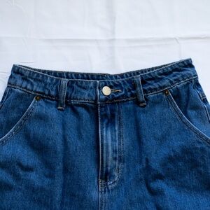 Classic Blue Denim Jean Shorts